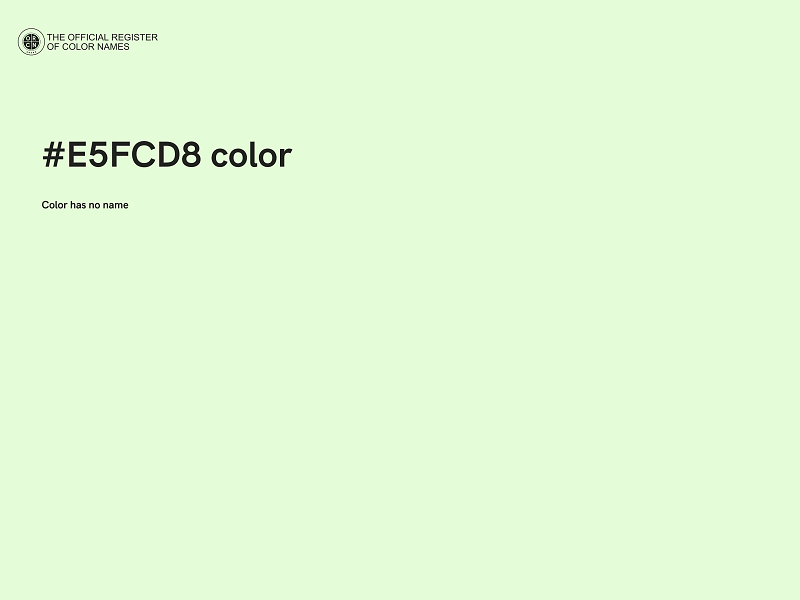 #E5FCD8 color image