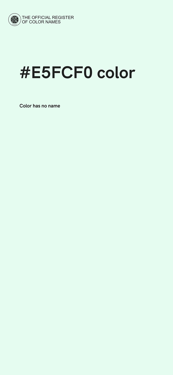 #E5FCF0 color image