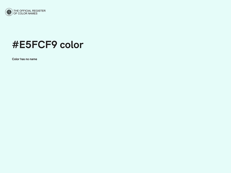 #E5FCF9 color image