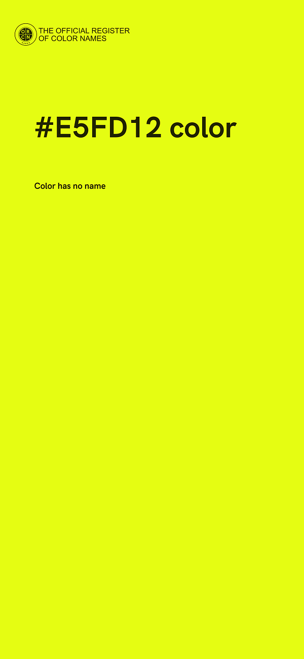 #E5FD12 color image