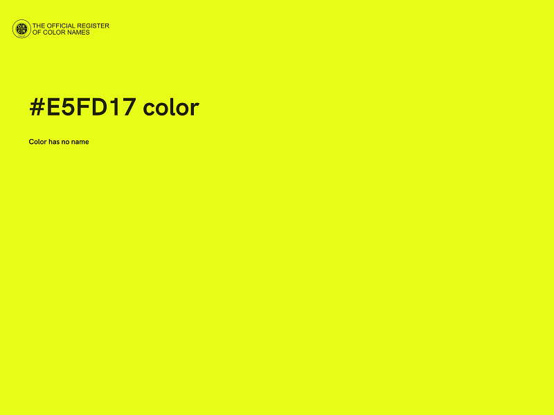 #E5FD17 color image