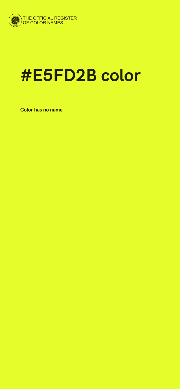 #E5FD2B color image