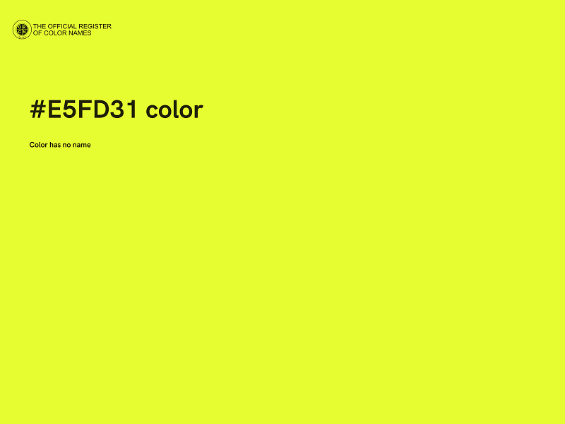 #E5FD31 color image