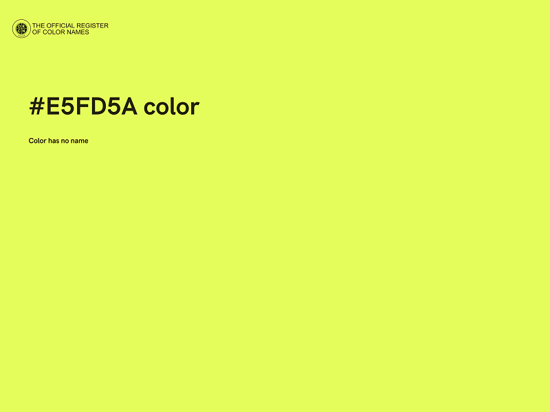 #E5FD5A color image