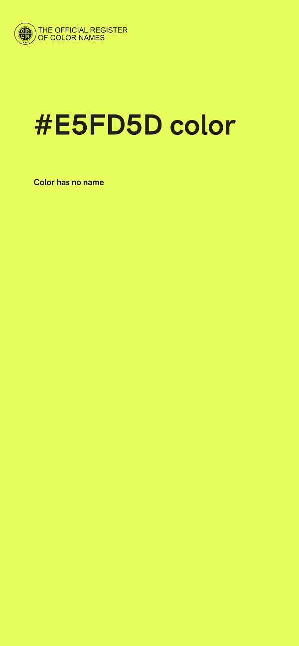 #E5FD5D color image