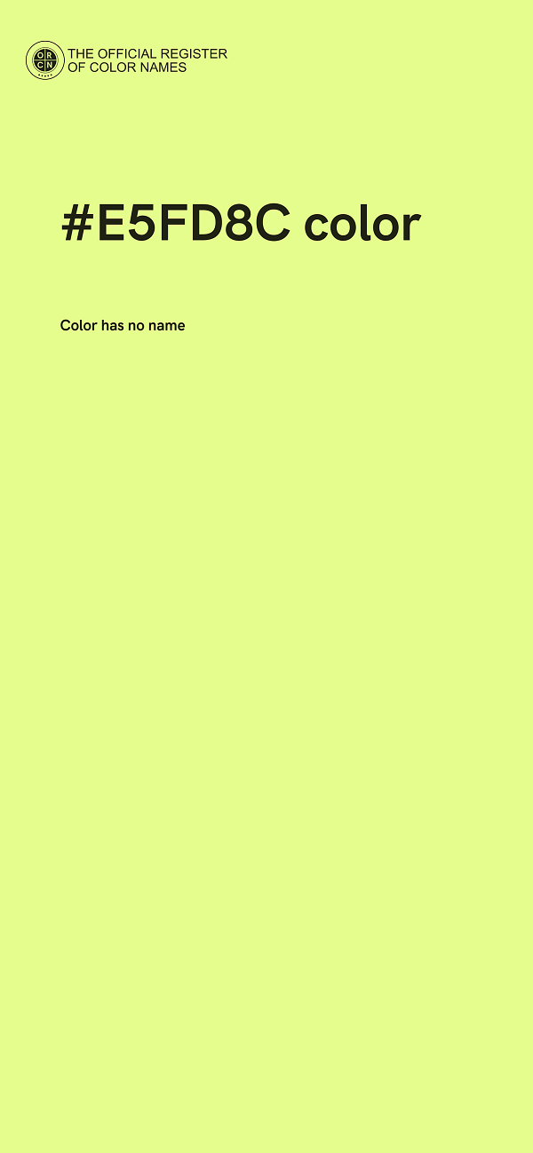 #E5FD8C color image