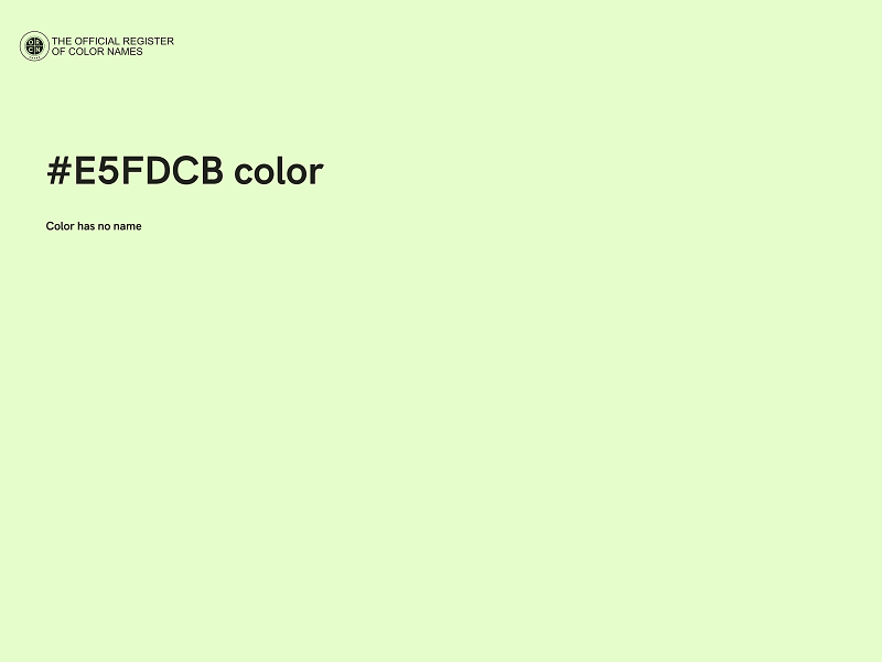 #E5FDCB color image