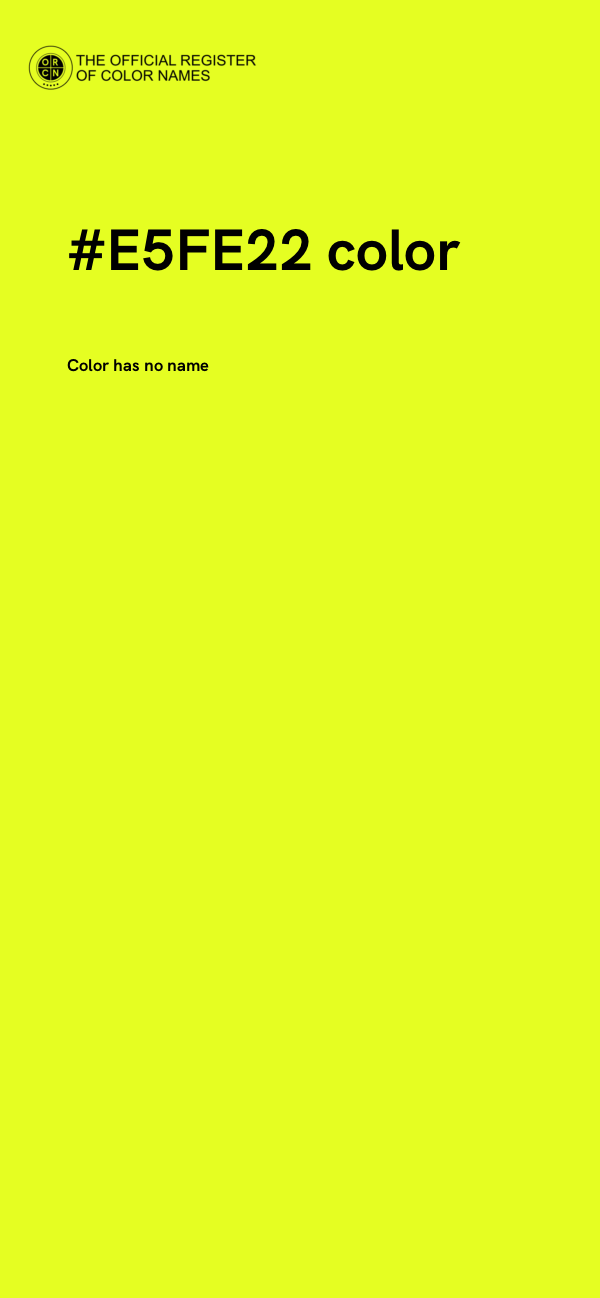 #E5FE22 color image