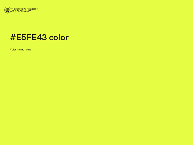 #E5FE43 color image