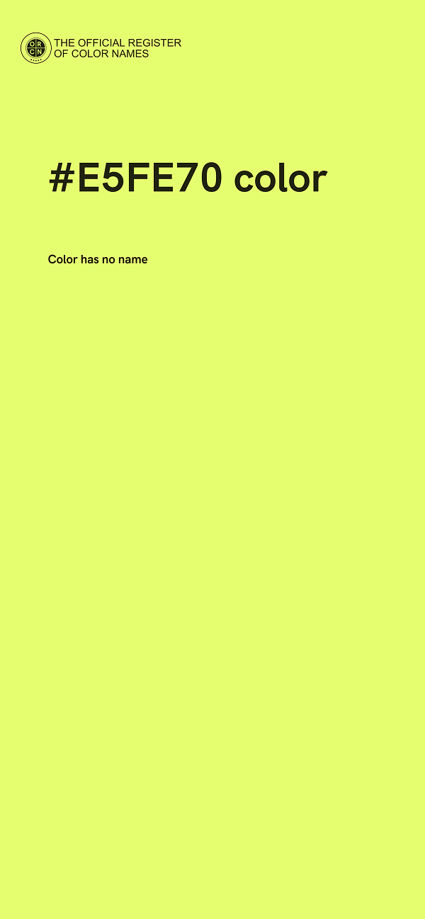#E5FE70 color image