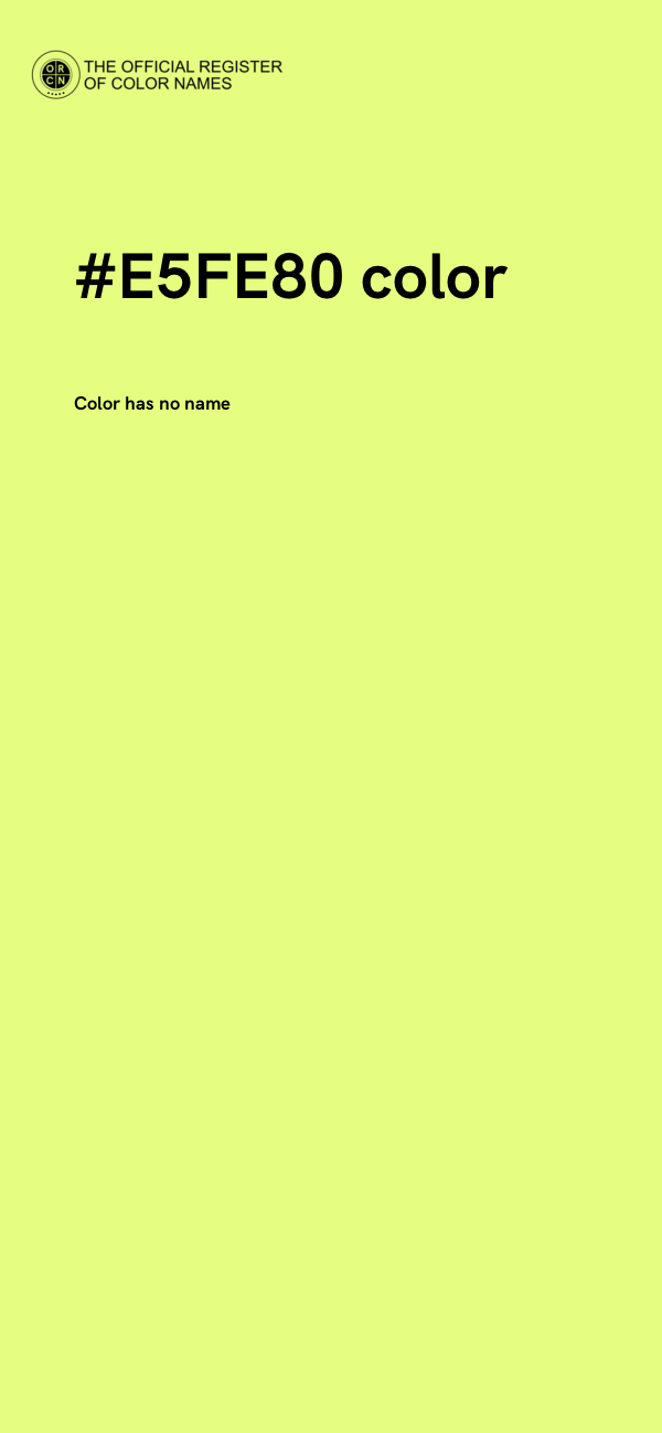 #E5FE80 color image