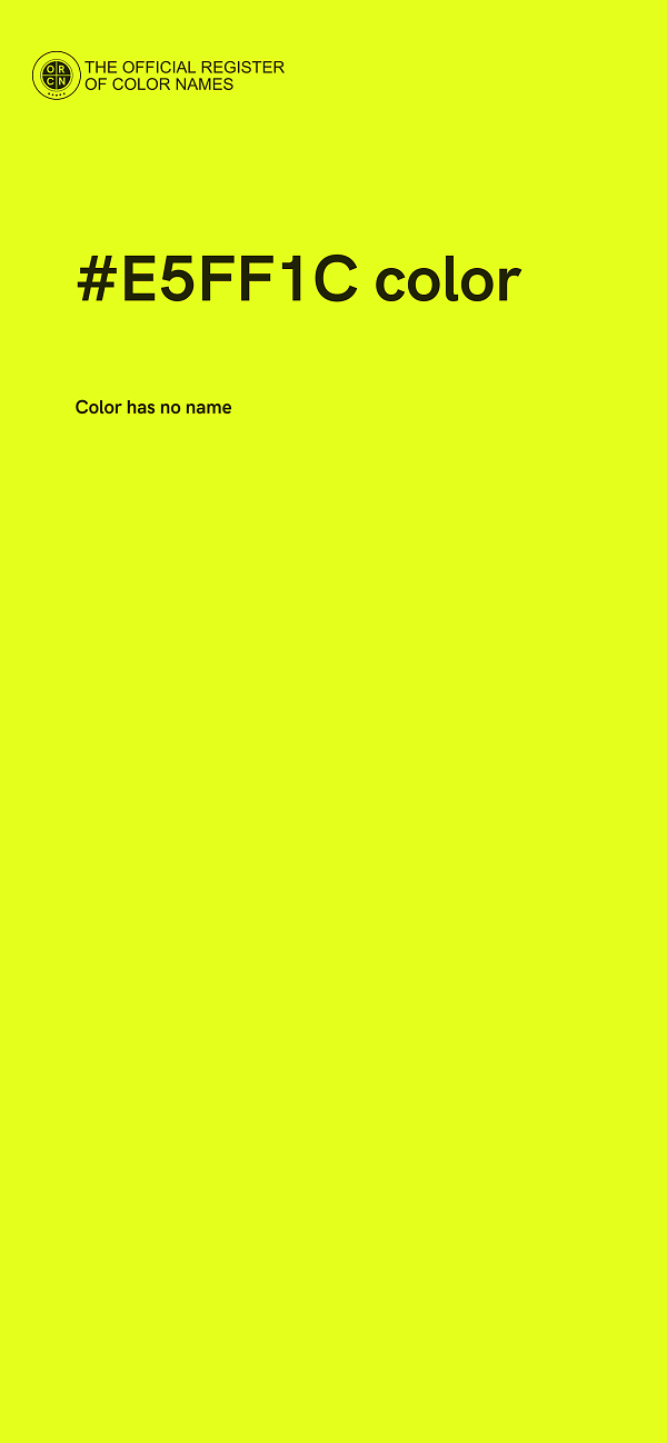 #E5FF1C color image