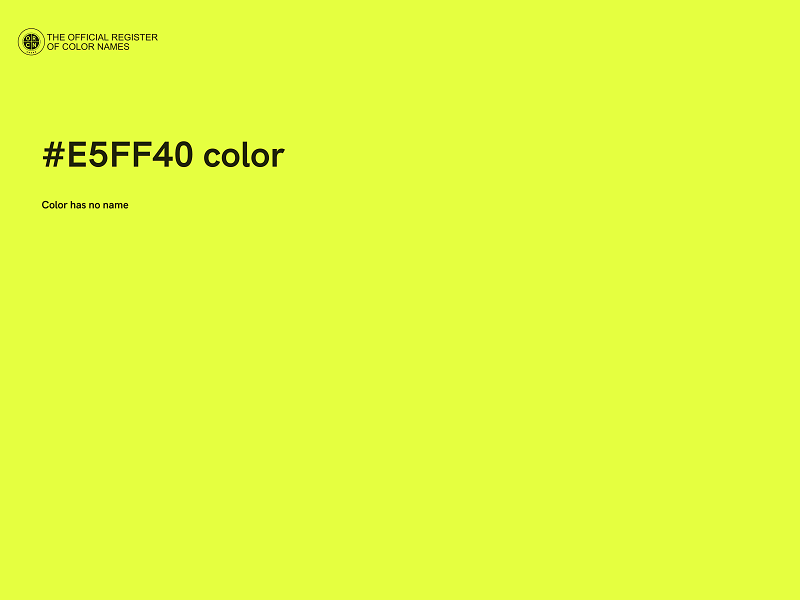 #E5FF40 color image