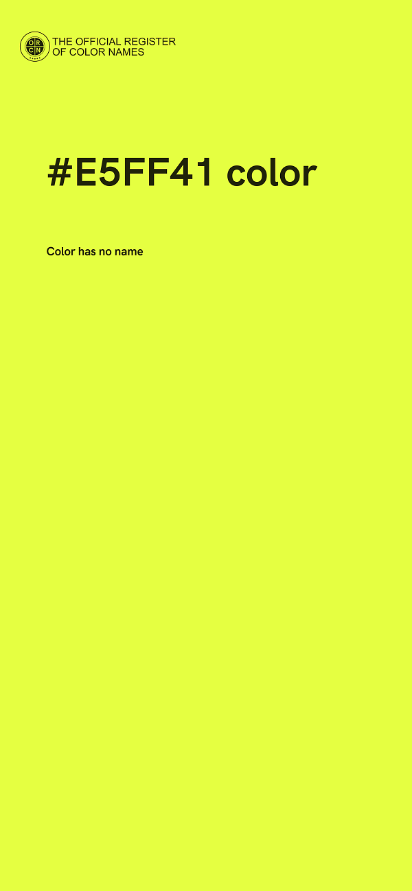 #E5FF41 color image