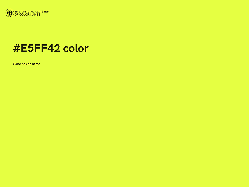 #E5FF42 color image