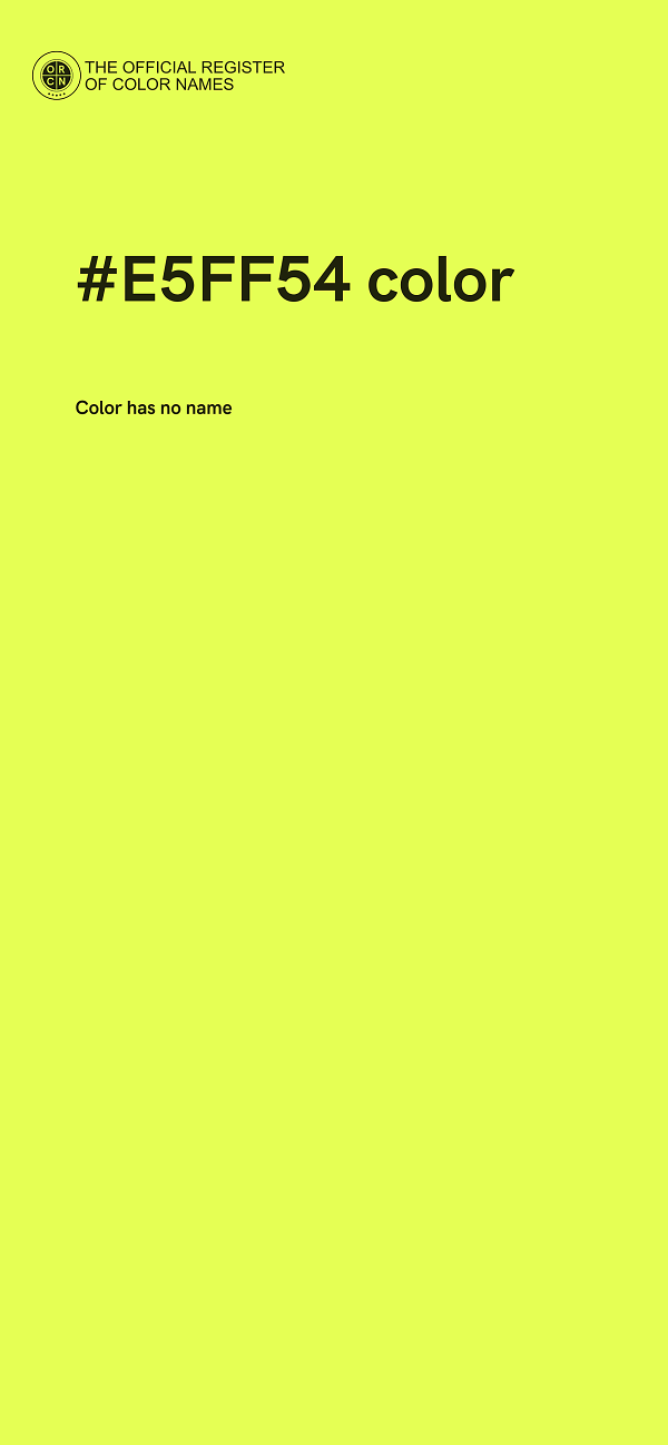 #E5FF54 color image