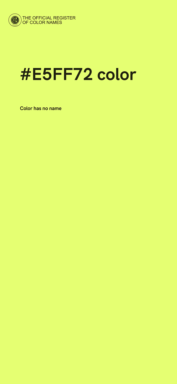 #E5FF72 color image