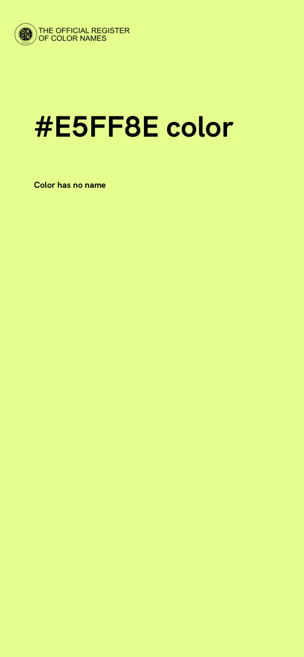 #E5FF8E color image