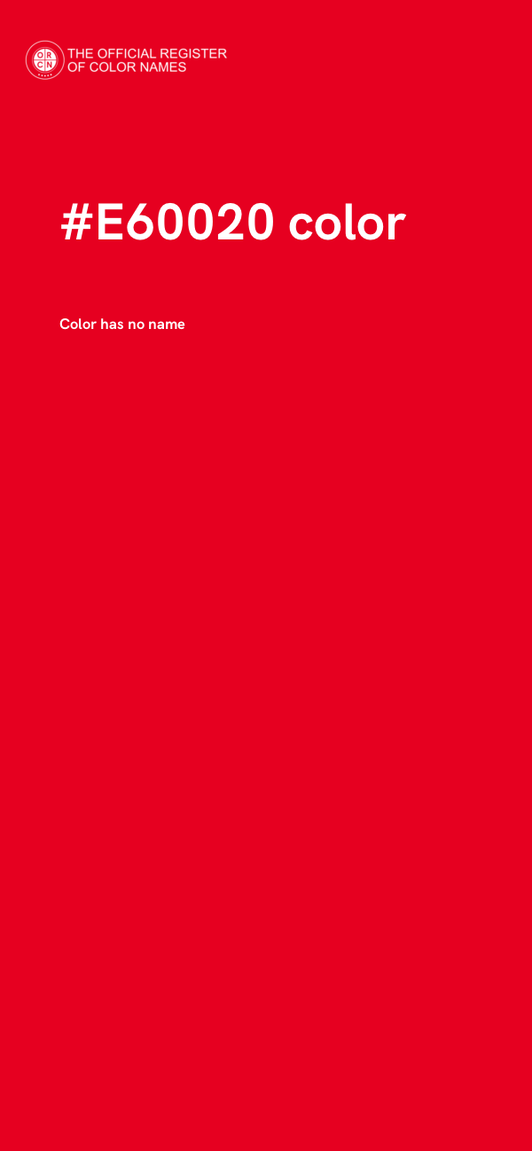 #E60020 color image