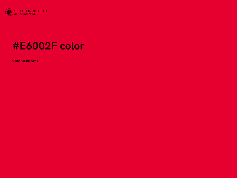 #E6002F color image