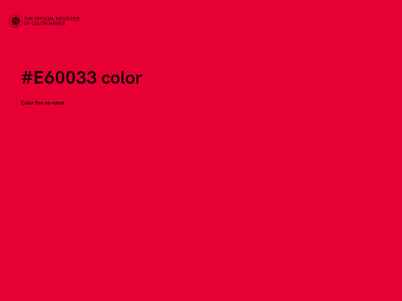 #E60033 color image