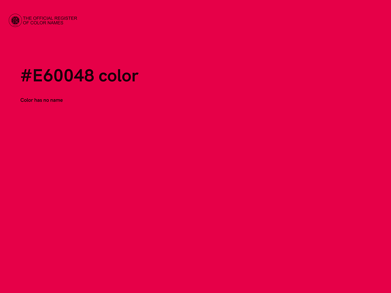 #E60048 color image