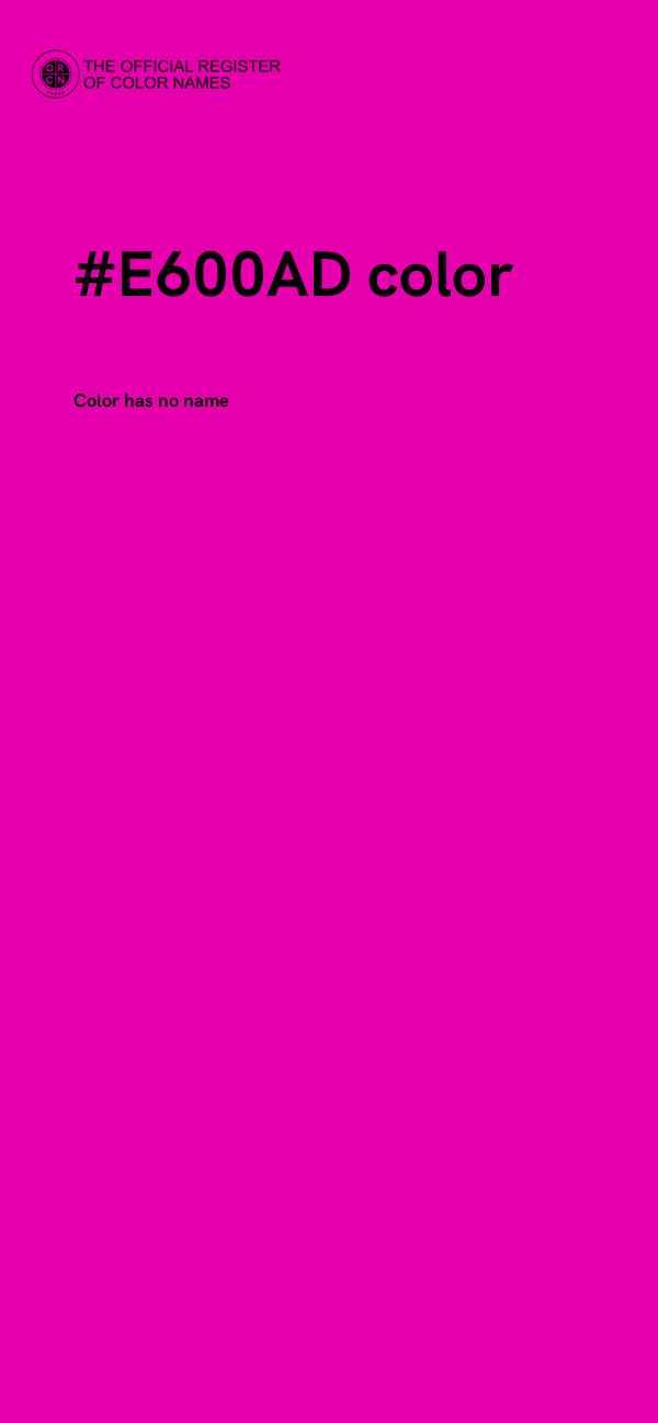 #E600AD color image