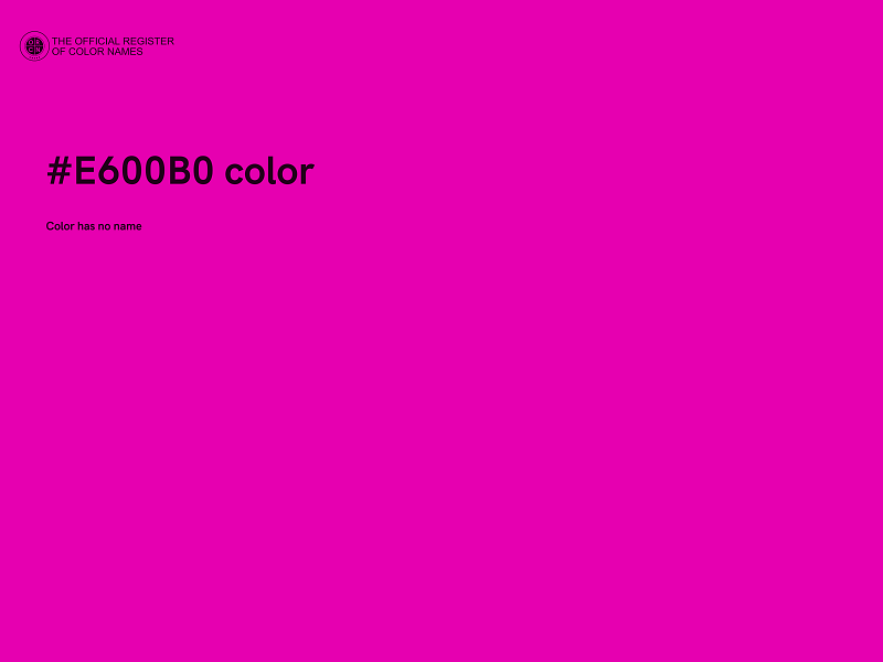 #E600B0 color image