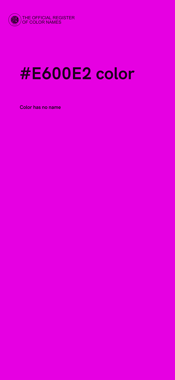 #E600E2 color image