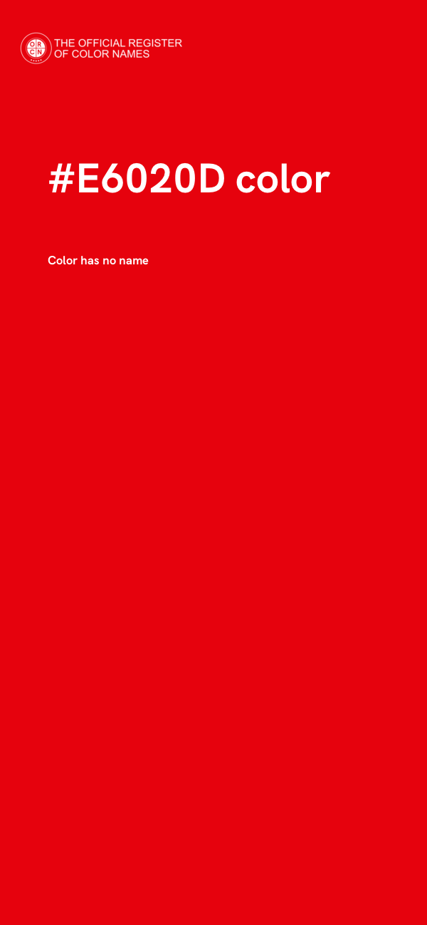 #E6020D color image