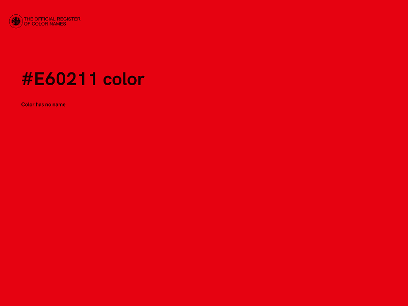 #E60211 color image