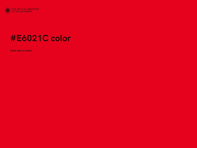 #E6021C color image