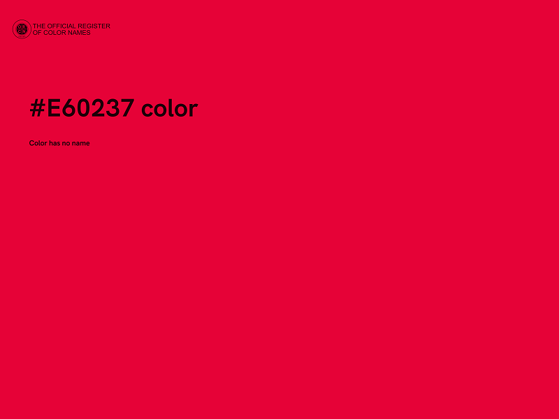 #E60237 color image