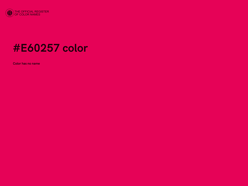 #E60257 color image