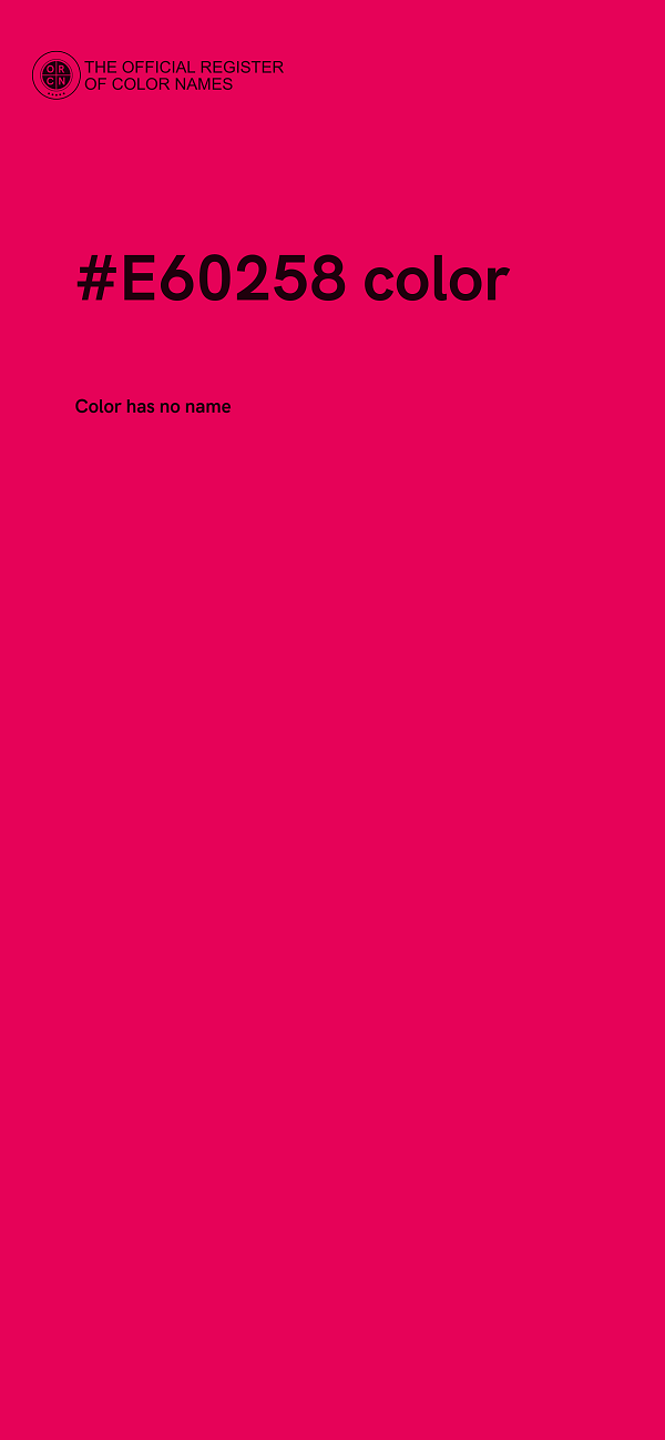 #E60258 color image