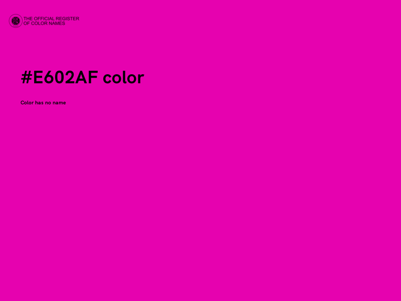 #E602AF color image