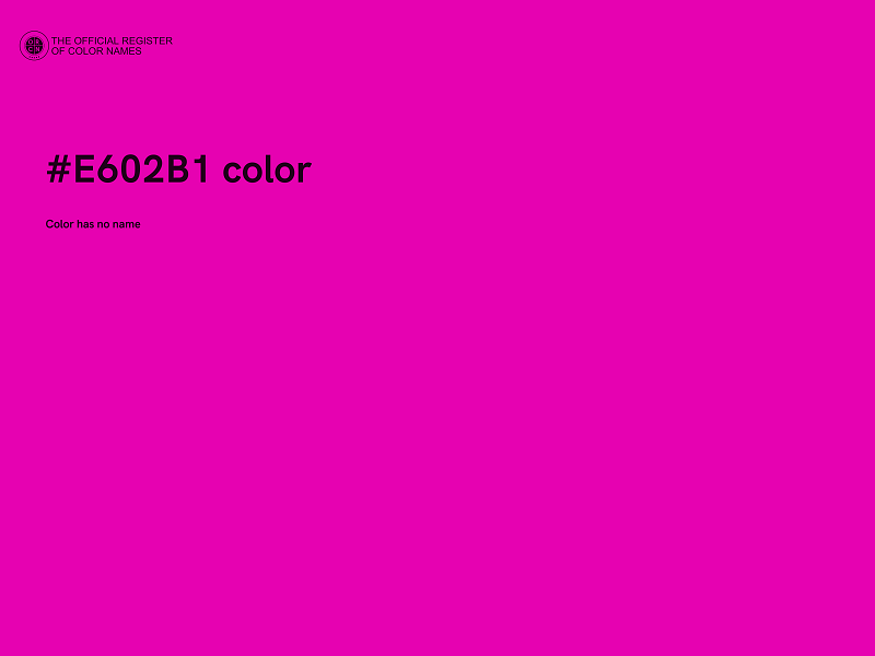 #E602B1 color image