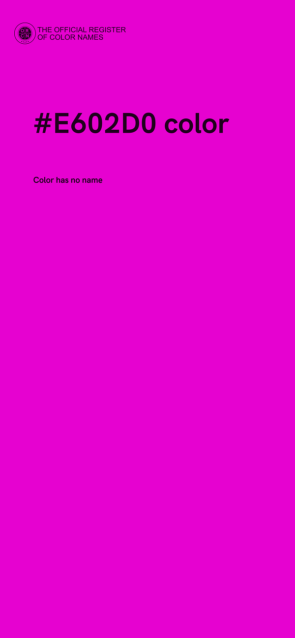 #E602D0 color image