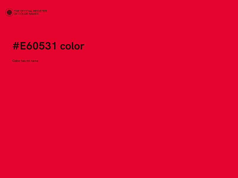 #E60531 color image