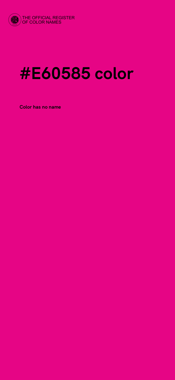 #E60585 color image