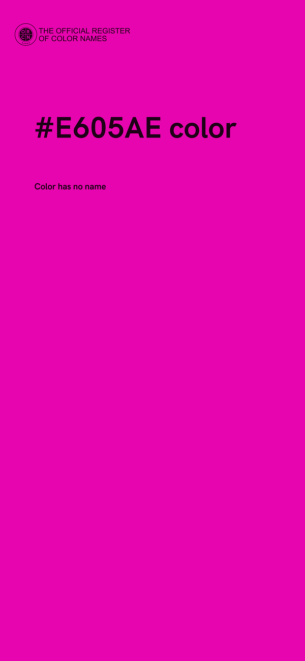 #E605AE color image
