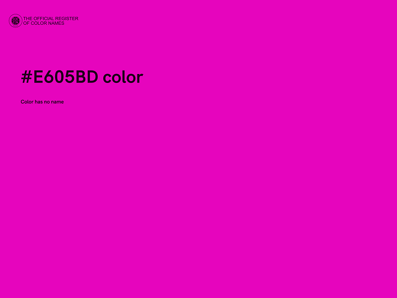 #E605BD color image