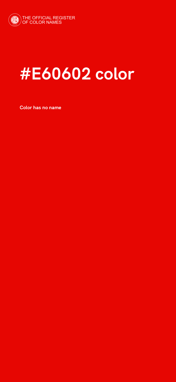#E60602 color image
