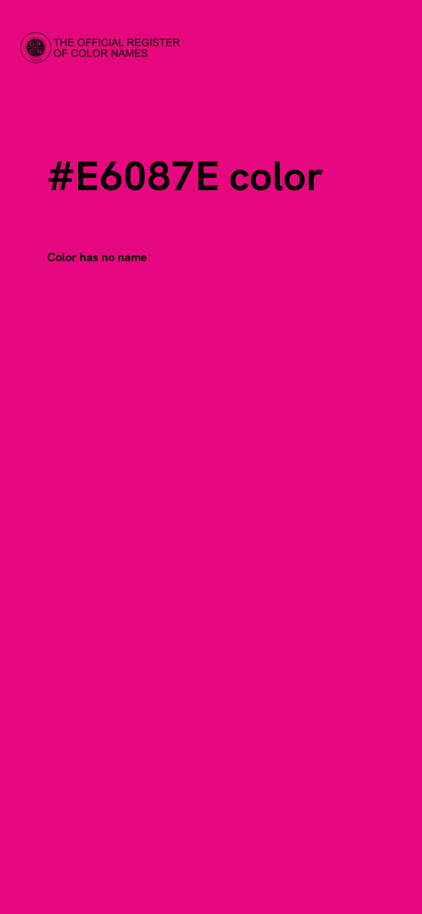 #E6087E color image