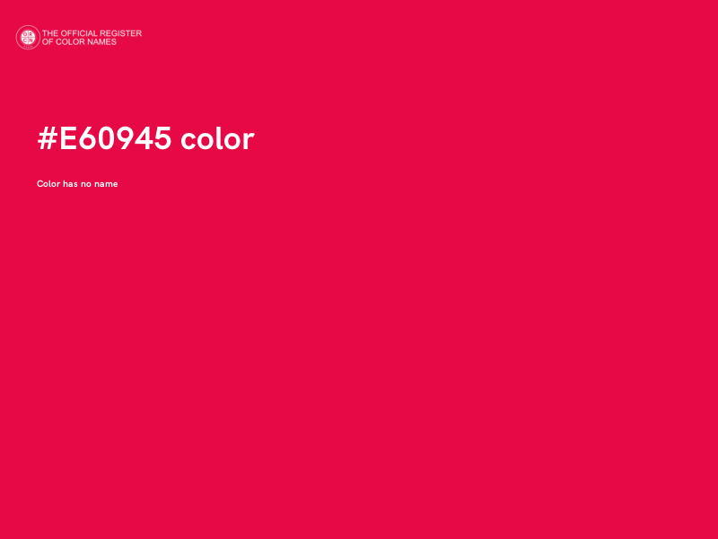 #E60945 color image