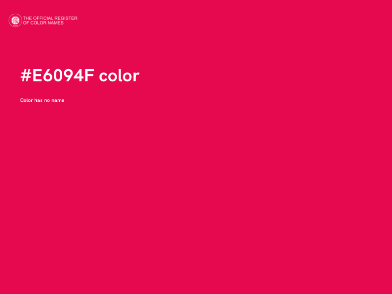#E6094F color image