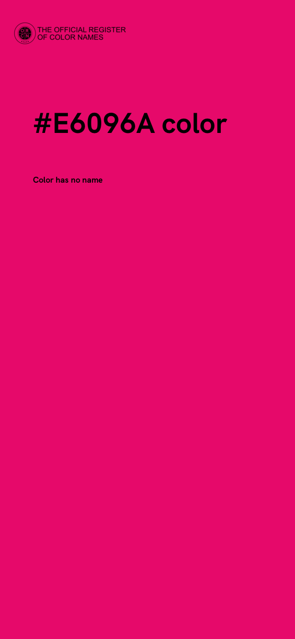 #E6096A color image