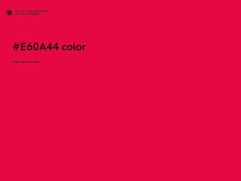 #E60A44 color image