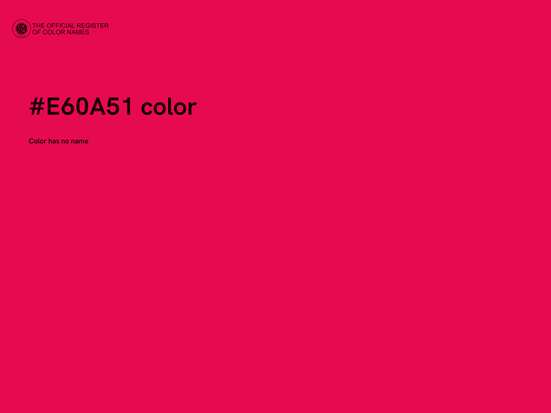 #E60A51 color image