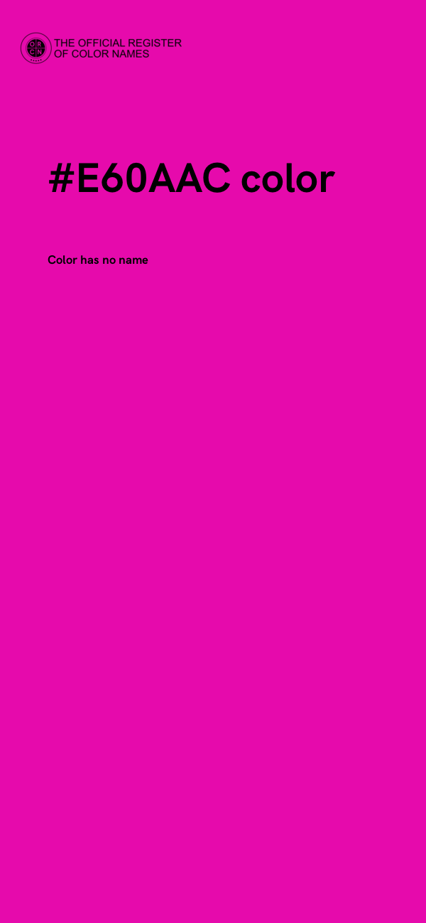 #E60AAC color image